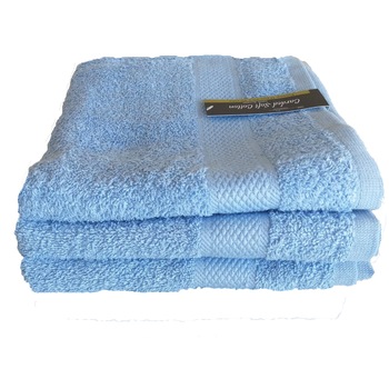 Set 3 prosoape ET Collection Carded Yarn 70x140 Blue Set 3 prosoape ET Collection Carded Yarn 70x140 Blue