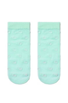 Sosete subtiri din poliamida cu model buline, Conte Elegant Fantasy 16124, Turcoaz 36-39 Sosete subtiri din poliamida cu model buline, Conte Elegant Fantasy 16124, Turcoaz 36-39