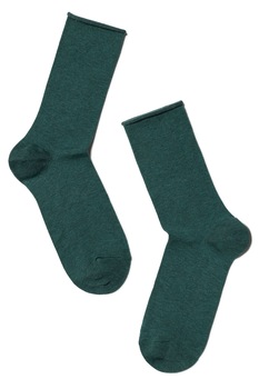 Sosete dama din bumbac fara elastic, Conte Elegant Comfort 000, Turcoaz inchis Sosete dama din bumbac fara elastic, Conte Elegant Comfort 000, Turcoaz inchis