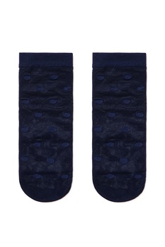 Sosete subtiri din poliamida cu model buline, Conte Elegant Fantasy 16124, Marino, 36-39 Sosete subtiri din poliamida cu model buline, Conte Elegant Fantasy 16124, Marino, 36-39