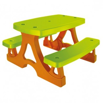 Masuta copii cu bancuta din plastic aditivat Novokids™ Picnic Table, Pentru interior si exterior, Dimensiuni 79x78x47 cm , Suprafata antiaderenta, Rezistenta la apa si soare, Verde Masuta copii cu bancuta din plastic aditivat Novokids™ Picnic Table, Pentru interior si exterior, Dimensiuni 79x78x47 cm , Suprafata antiaderenta, Rezistenta la apa si soare, Verde