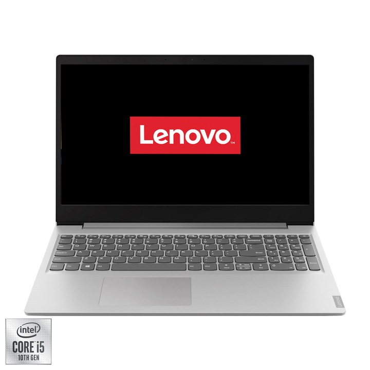 Laptop Lenovo ideapad S145-15IIL cu procesor Intel® Core™ i5-1035G1, 15.6" Full HD, 8GB, 512GB SSD, Intel® UHD Graphics, FreeDOS, Platinum Grey