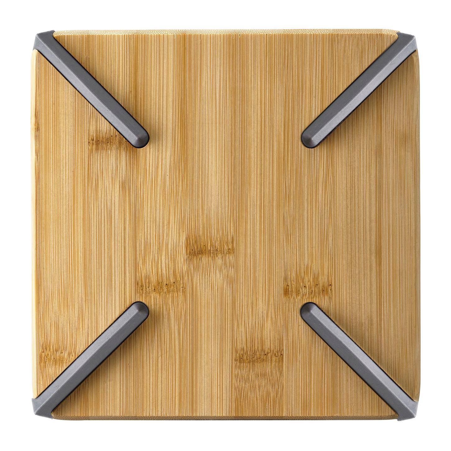 Tocator patrat cu silicon bambus 17x1.8cm Greta