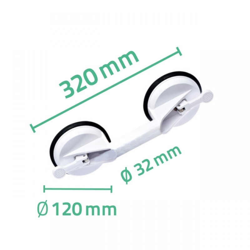 Maner sustinere cu 2 ventuze Max 70 kg pentru seniori Ridder A0150201