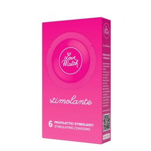 Prezervative stimulante Love Match Stimolante, 6 buc