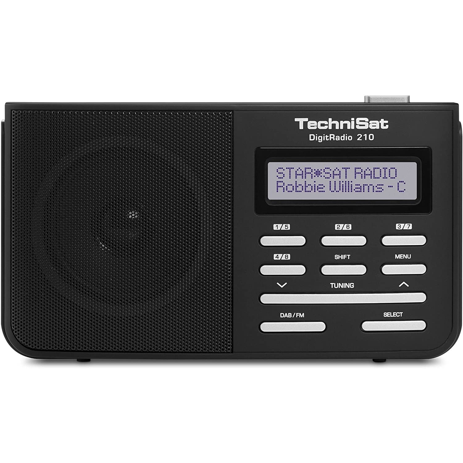 Radio cu ceas TechniSat Digitradio 210, 1W, DAB+, negru
