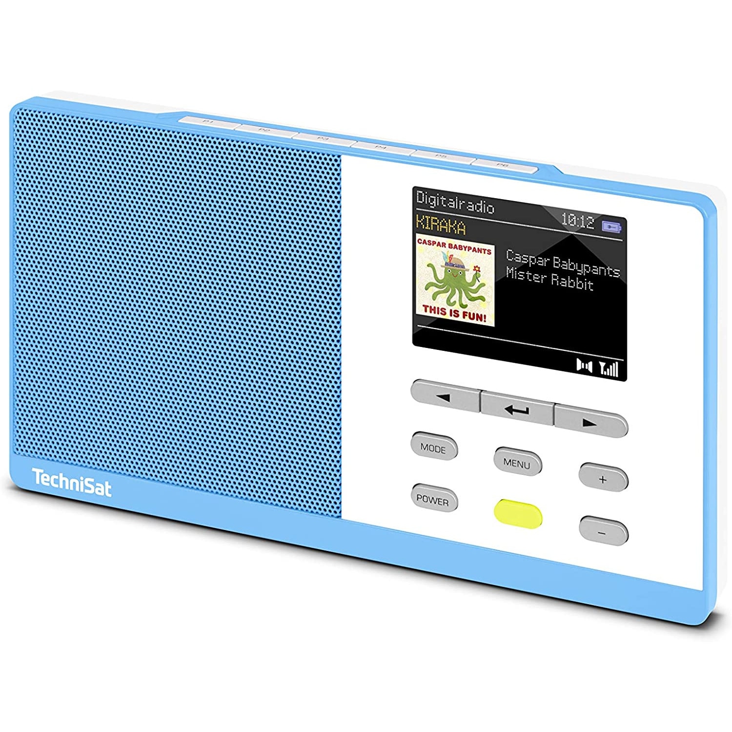 Radio cu ceas TechniSat Digitradio Kira 1, DAB+, portabil, 1W, functie snooze/timer, turcoaz