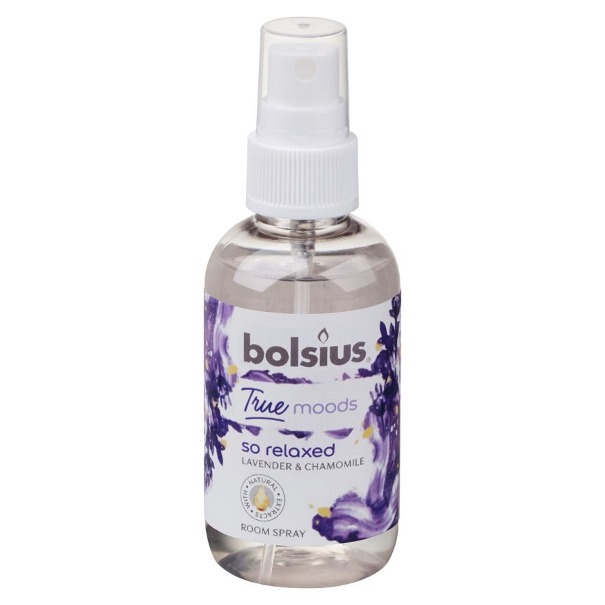 Spray aromatic pentru camera Bolsius So Relaxed Lavanda si Musetel, 75 ml