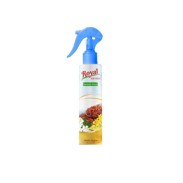 Légfrissítő, szobaillat, autó, 250 ml, mechanikus permetező, Sandalo Wood, Royal