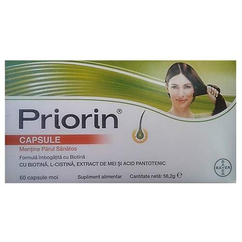 Supliment alimentar Priorin Bayer, 60 capsule
