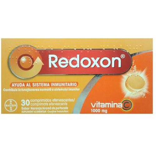 Redoxon cu aroma de portocale, 30 comprimate efervescente