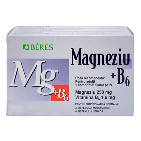 Supliment Alimentar Magneziu Cu B6 Beres 60 Comprimate Emag Ro