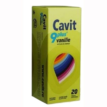 Supliment alimentar Cavit 9 Plus Vanilie, 20 tablete Supliment alimentar Cavit 9 Plus Vanilie, 20 tablete
