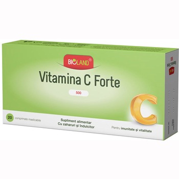 Supliment alimentar Bioland® Vitamina C Forte 500, 20 comprimate Supliment alimentar Bioland® Vitamina C Forte 500, 20 comprimate