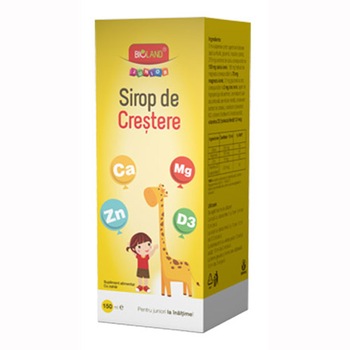 Supliment alimentar Bioland® Junior Sirop de crestere, 150 ml Supliment alimentar Bioland® Junior Sirop de crestere, 150 ml