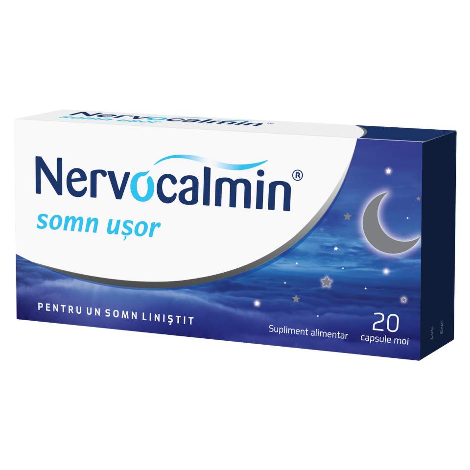 Supliment alimentar Nervocalmin® Somn Usor cu Valeriana, 20 capsule