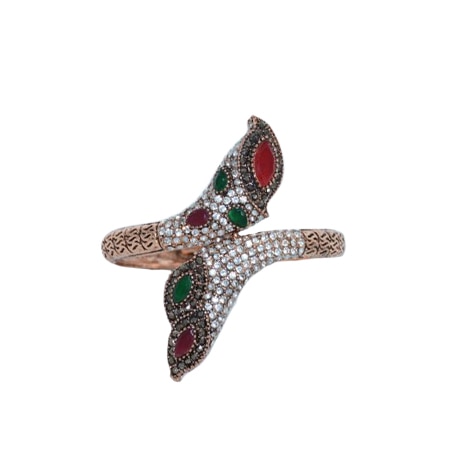 Bratara subtire cu cristale cu reflexe multicolore,D&J Exclussive,auriu