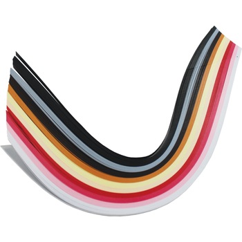 Set hartie Quilling 300 buc - culori decorative, 30 cm x 5 mm Set hartie Quilling 300 buc - culori decorative, 30 cm x 5 mm