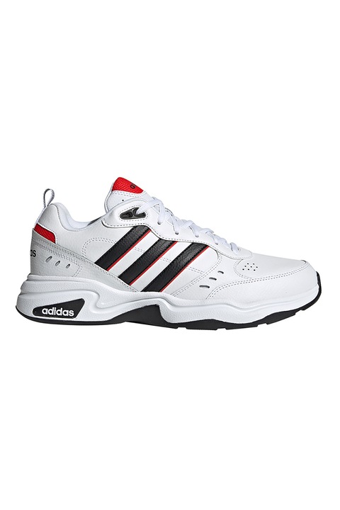 adidas Sportswear, Pantofi sport cu logo Strutter, Rosu/Alb/Negru