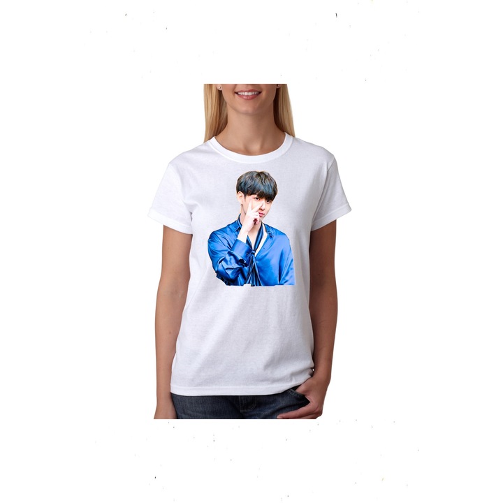 OEM Női póló BTS jungkook, pamut, XS EU, fehér