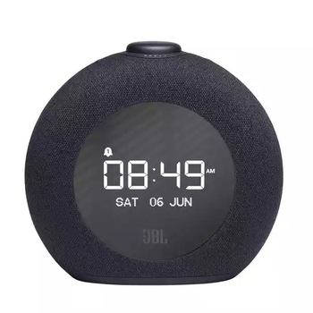 Radio cu ceas JBL Horizon 2, Bluetooth, Alarma, Pro Sound, Lumina ambientala, USB, Negru Radio cu ceas JBL Horizon 2, Bluetooth, Alarma, Pro Sound, Lumina ambientala, USB, Negru
