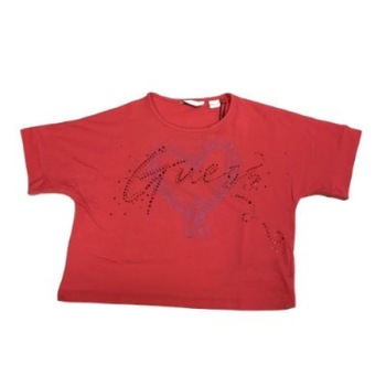 Tricou fete Guess, 10 ani, corai, Los Angeles Tricou fete Guess, 10 ani, corai, Los Angeles