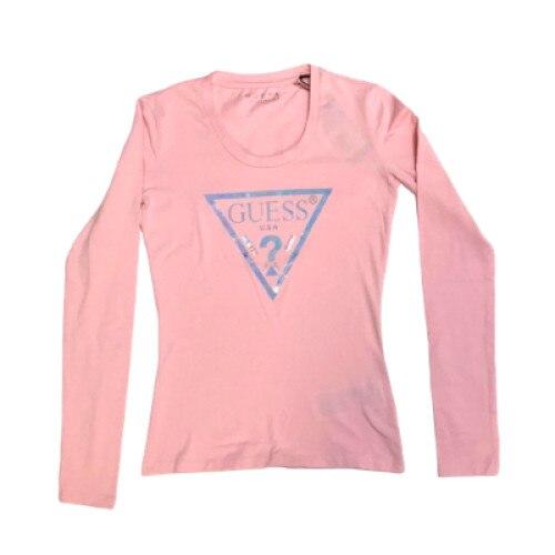 Tricou fete Guess, XS, roz, text