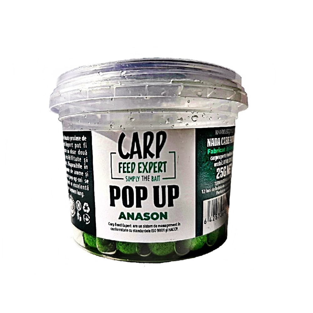 Pop Up Anason Carp Feed Expert 10 mm, 20 g