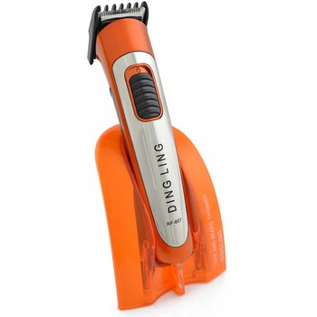 Aparat de Tuns Profesional, 4W, Lame Precise din Otel Inoxidabil, Indicator LED, Tehnologie Fara Fir, Accesorii incluse, Stand Incarcare inclus, Tensiune Alimentare 220 - 240 V, Design Modern, Portocaliu Aparat de Tuns Profesional, 4W, Lame Precise din Otel Inoxidabil, Indicator LED, Tehnologie Fara Fir, Accesorii incluse, Stand Incarcare inclus, Tensiune Alimentare 220 - 240 V, Design Modern, Portocaliu