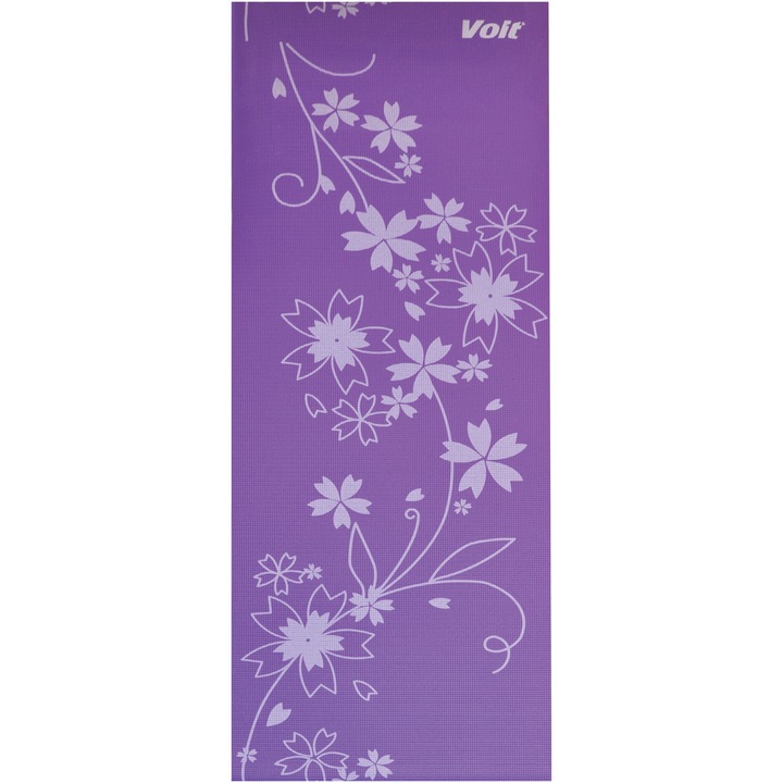 Saltea yoga Voit Floral tribe, dimensiune 173 x 61 cm, 0.6 cm grosime, culoare paradise purple