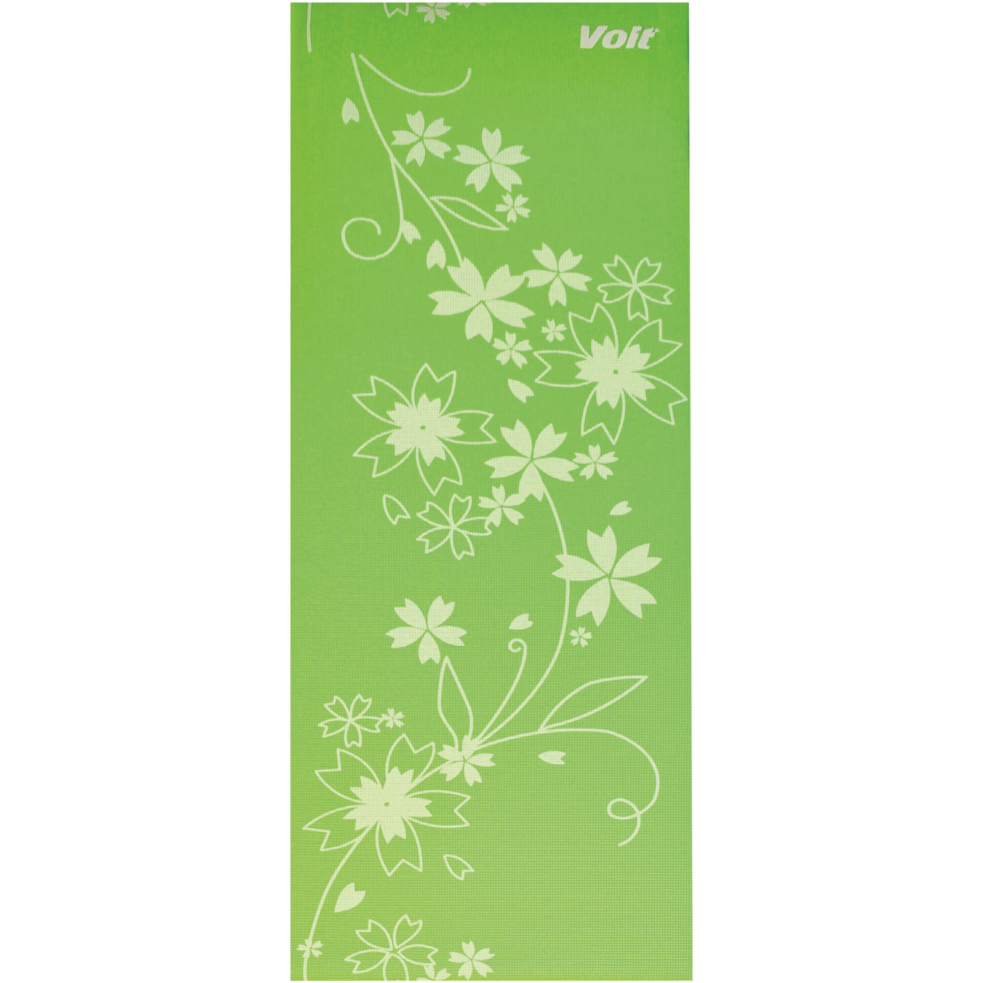 Saltea yoga Voit Floral tribe, dimensiune 173 x 61 cm, 0.6 cm grosime, culoare delta green