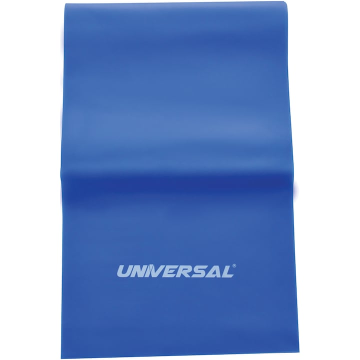 Banda elastica pilates Universal, 0.55 mm, culoare albastru