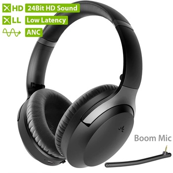 Casti Bluetooth 5.0 Active Noise Cancelling Avantree Aria PRO, aptX-LL, aptX-HD, microfon detasabil, 24 ore autonomie Casti Bluetooth 5.0 Active Noise Cancelling Avantree Aria PRO, aptX-LL, aptX-HD, microfon detasabil, 24 ore autonomie