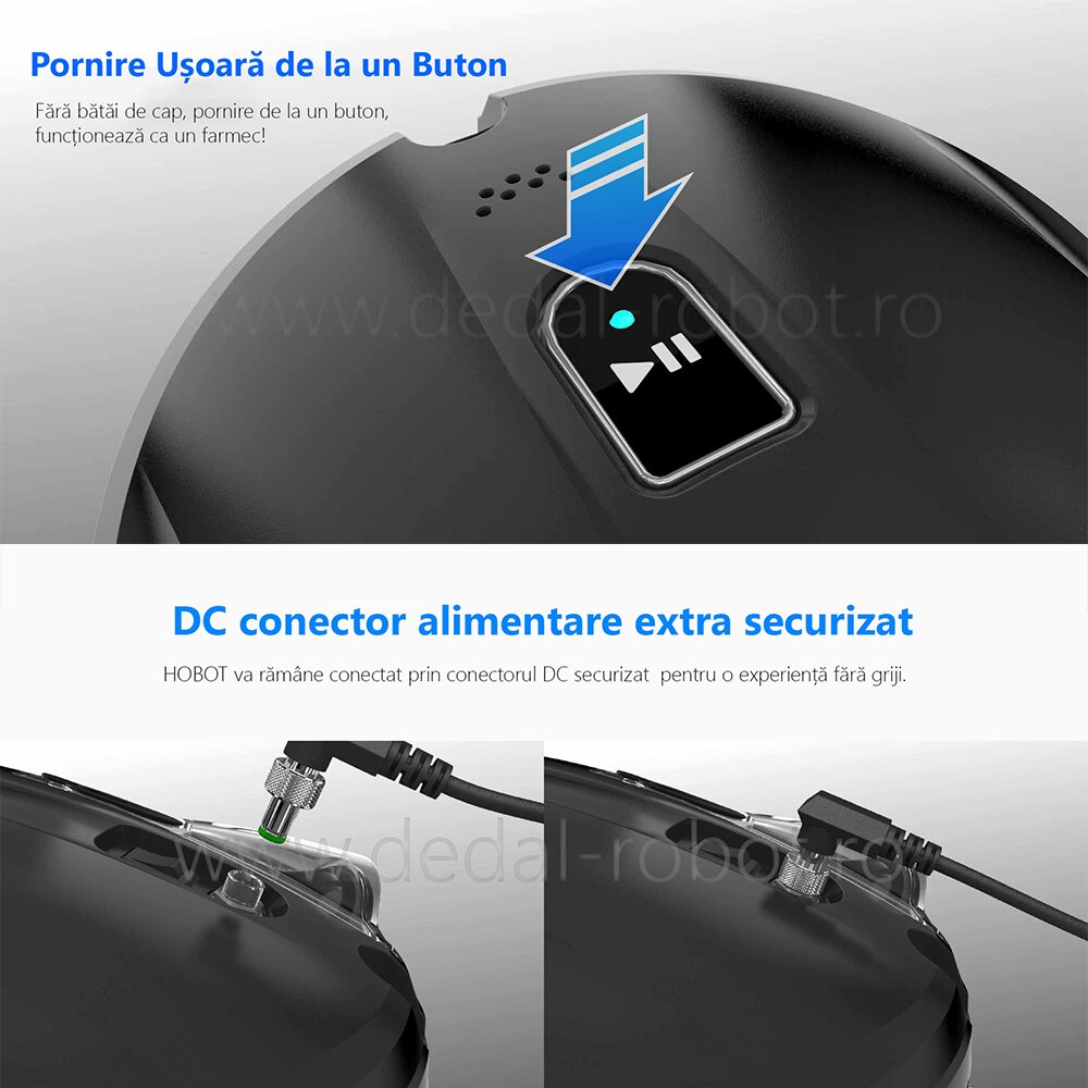 Robot curatare geamuri cu pulverizator HOBOT 388, UPS incorporat