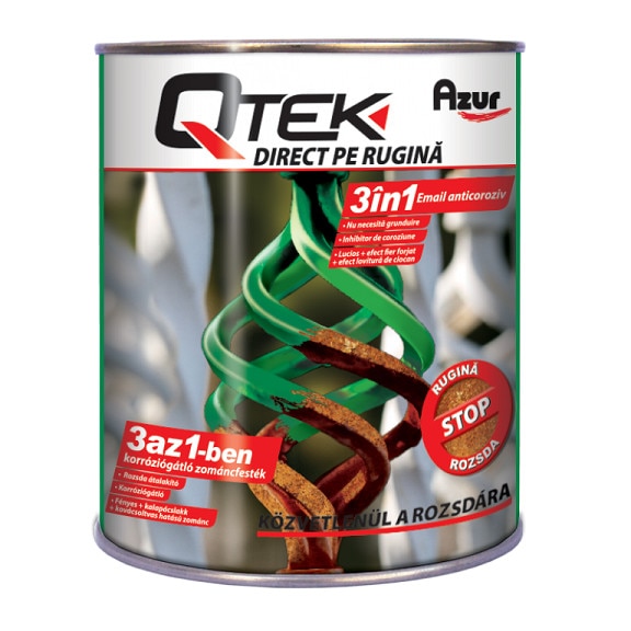 Email alchidic 3 in 1 Otek - negru fier fj 2.5 l