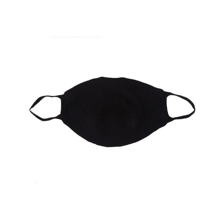 Masca neagra de fata tricotata BE YOU, reutilizabila, 1buc