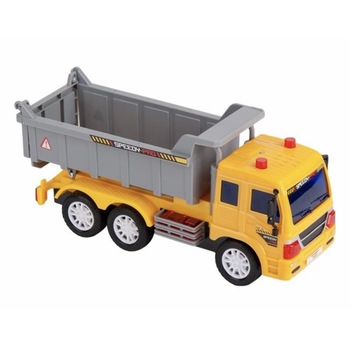 Camion Betoniera cu lumini si sunete, galben gri, pentru copii, + 3 ani , ATS Camion Betoniera cu lumini si sunete, galben gri, pentru copii, + 3 ani , ATS