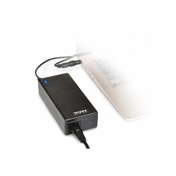 Port designs 900093 adaptador e inversor de corriente interior 65 w negro