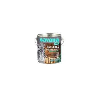 Lac 3 in 1 pentru lemn Savana garduri si cabane, pe baza de apa TEAK 2.5 L Lac 3 in 1 pentru lemn Savana garduri si cabane, pe baza de apa TEAK 2.5 L