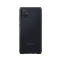 Husa Originala Samsung Silicone Cover Pentru Samsung Galaxy A71 Negru