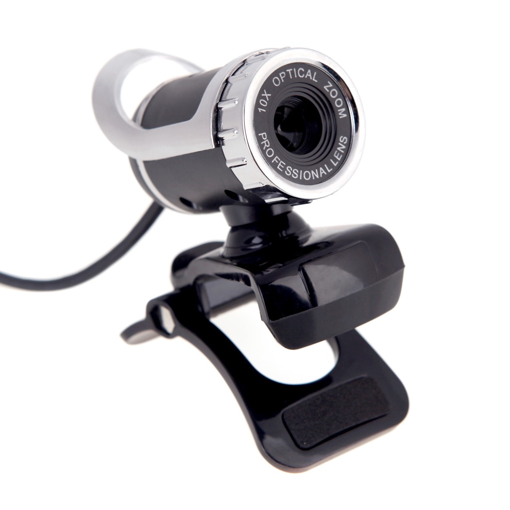 Camera Web Anself, Microfon incorporat, Focalizare manuala, HD, 30 fps, Silver/Black