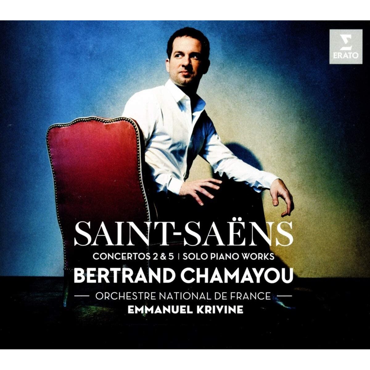 Bertrand ChamayouEmmanuel KrivineOrchestre Nationale de France - Saint-Saens: Piano Concertos No. 2 & 5, pieces for solo piano - CD