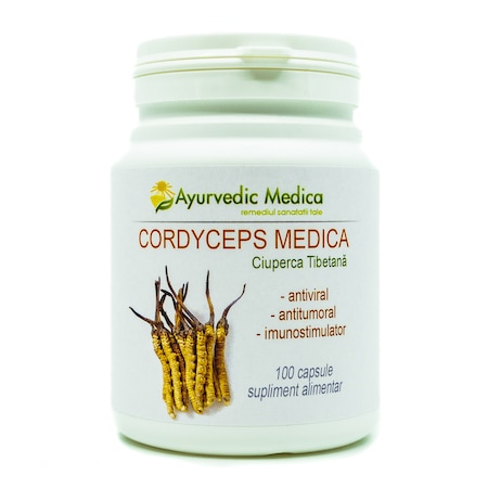 Cordyceps Ciuperca Tibetana Forte - Herbagetica, 60 capsule (Cancer) - activ-construct.ro