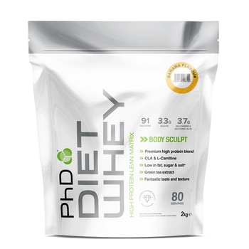 Pudra proteica Diet Whey Protein PhD Banane 2kg Pudra proteica Diet Whey Protein PhD Banane 2kg