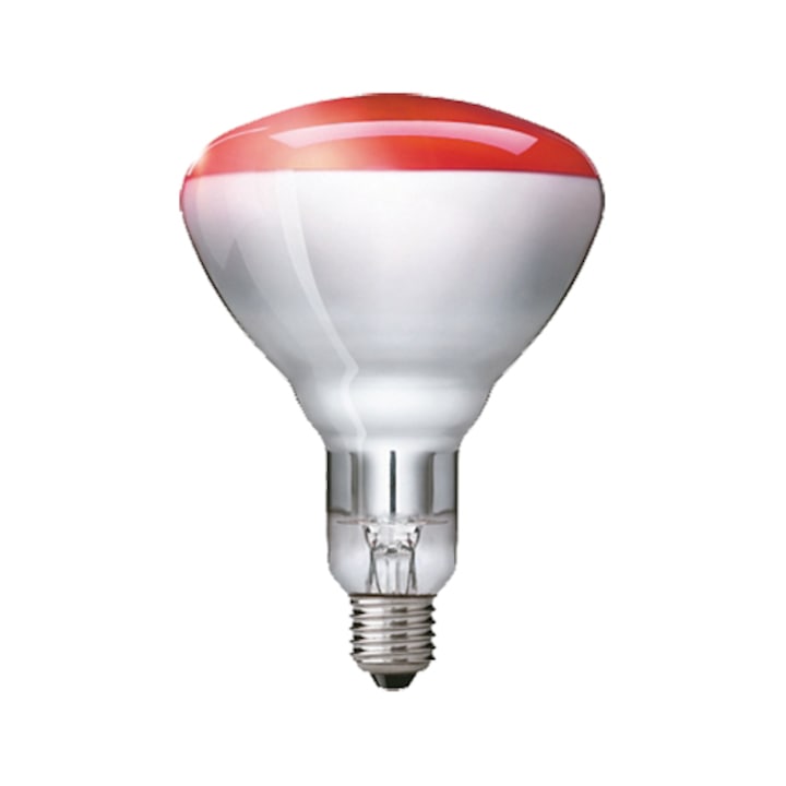 Philips Industrial infravörös izzó, E27, 250W, fényerőszabályozás, izzólámpa, piros