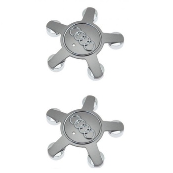 Set 2 capacele Audi 135mm GRI tip gheara pentru jante aliaj Set 2 capacele Audi 135mm GRI tip gheara pentru jante aliaj