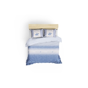 Lenjerie de pat pentru 2 persoane Beverly Hills Polo Club, 100% bumbac ranforce, model BHPC 030 - multicolor Lenjerie de pat pentru 2 persoane Beverly Hills Polo Club, 100% bumbac ranforce, model BHPC 030 - multicolor
