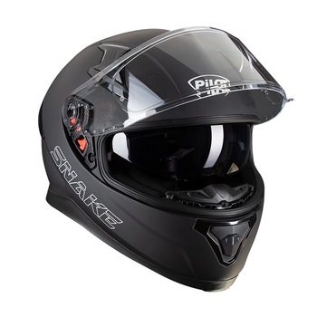 Casca moto integrala PILOT - SNAKE, cu ochelari de soare, negru mat, L Casca moto integrala PILOT - SNAKE, cu ochelari de soare, negru mat, L
