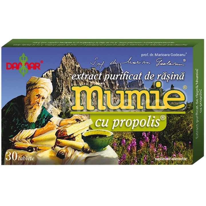 Mumie Gyanta tisztított kivonata, propoliszos, 30 tabletta