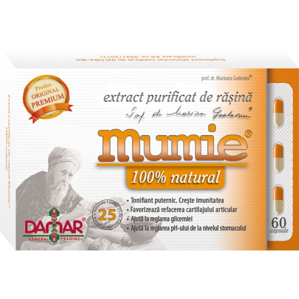 Extract purificat de rasina Mumie 60 capsule